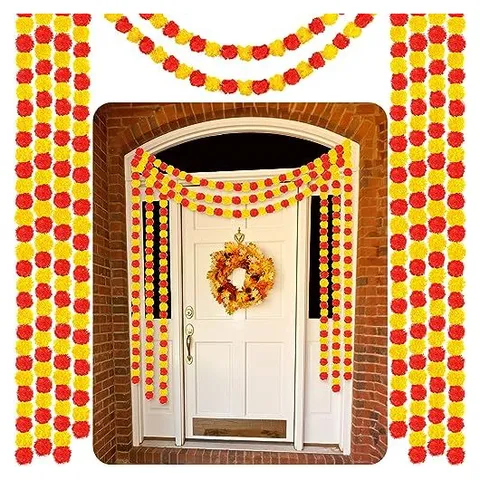 Yunsailing Guirnaldas de caléndulas y decoración del Día de los Muertos