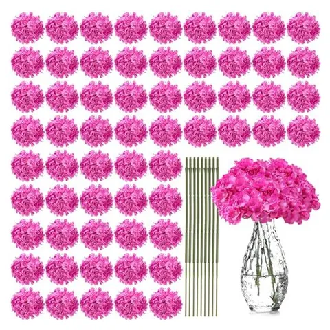 Yunsailing Künstliche Hortensienblüten – Rosa / Purpur