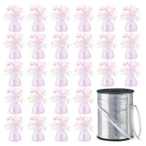 Yunsailing Balloon Weights with Ribbon – Dazzling Colors