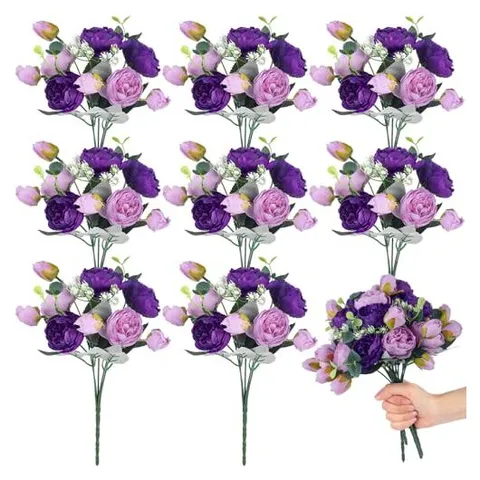 Yunsailing Artificial Peony & Hydrangea Bouquets