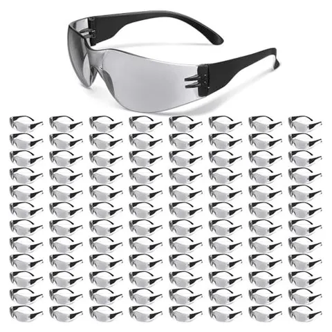 Yunsailing Gafas de seguridad antiempañamiento – Lente gris y marcos negros