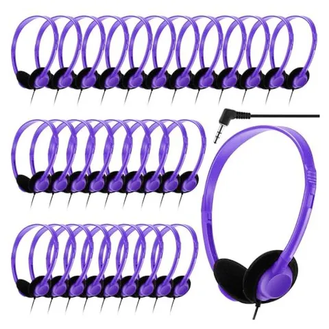 Yunsailing Auriculares supraaurales ligeros – Púrpura