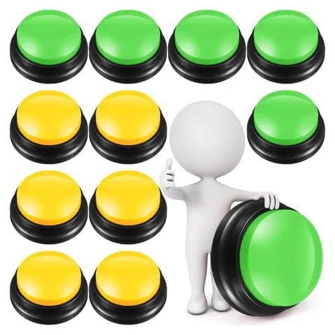 Yunsailing Pulsadores de respuesta – Amarillo Oscuro, Verde