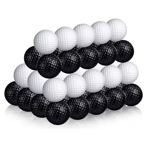 Yunsailing Palline da golf in schiuma – bianco, nero.