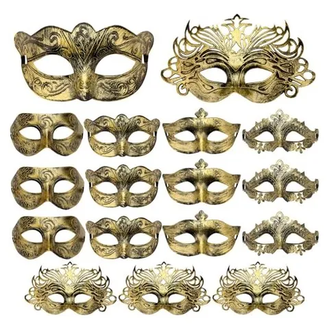 Yunsailing Venezianische Masken – Goldfarben