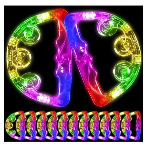 Yunsailing LED Light-Up Tambourines – Color Light
