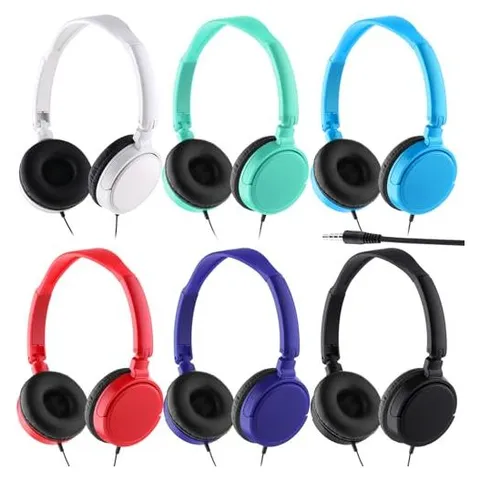 Yunsailing Auriculares para el aula envueltos por separado – Varios colores