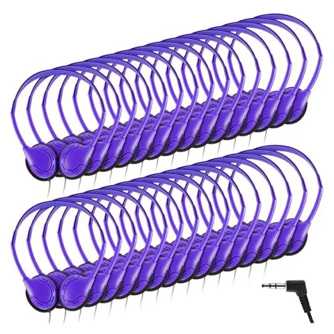 Yunsailing Lot de casques filaires supra-auriculaires – violet