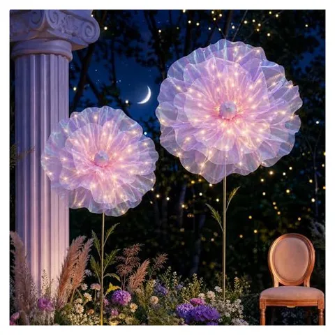 Yunsailing Giant LED Artificial Flowers – Purple