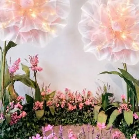 Yunsailing Giant LED Artificial Flowers – Pink