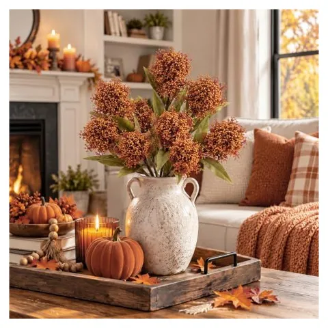 Yunsailing Fall Faux Flower Sprays – Orange